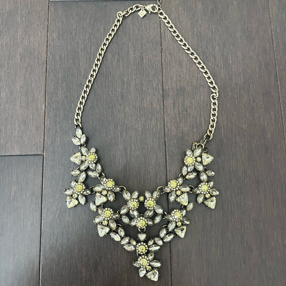 Banana Republic Canary Crystal Statement Necklace